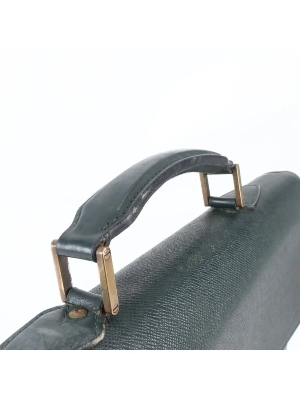 Louis Vuitton Taiga Moscova Leather Business Document Briefcase Tote